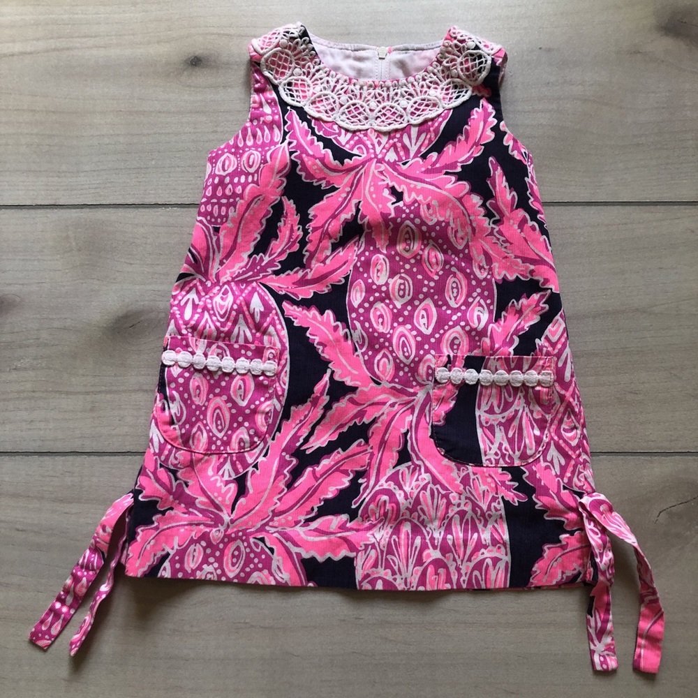 Lilly Pulitzer Pink & Navy Shift Dress